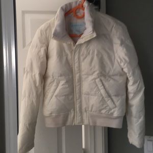 Fleece lined puffer jacket